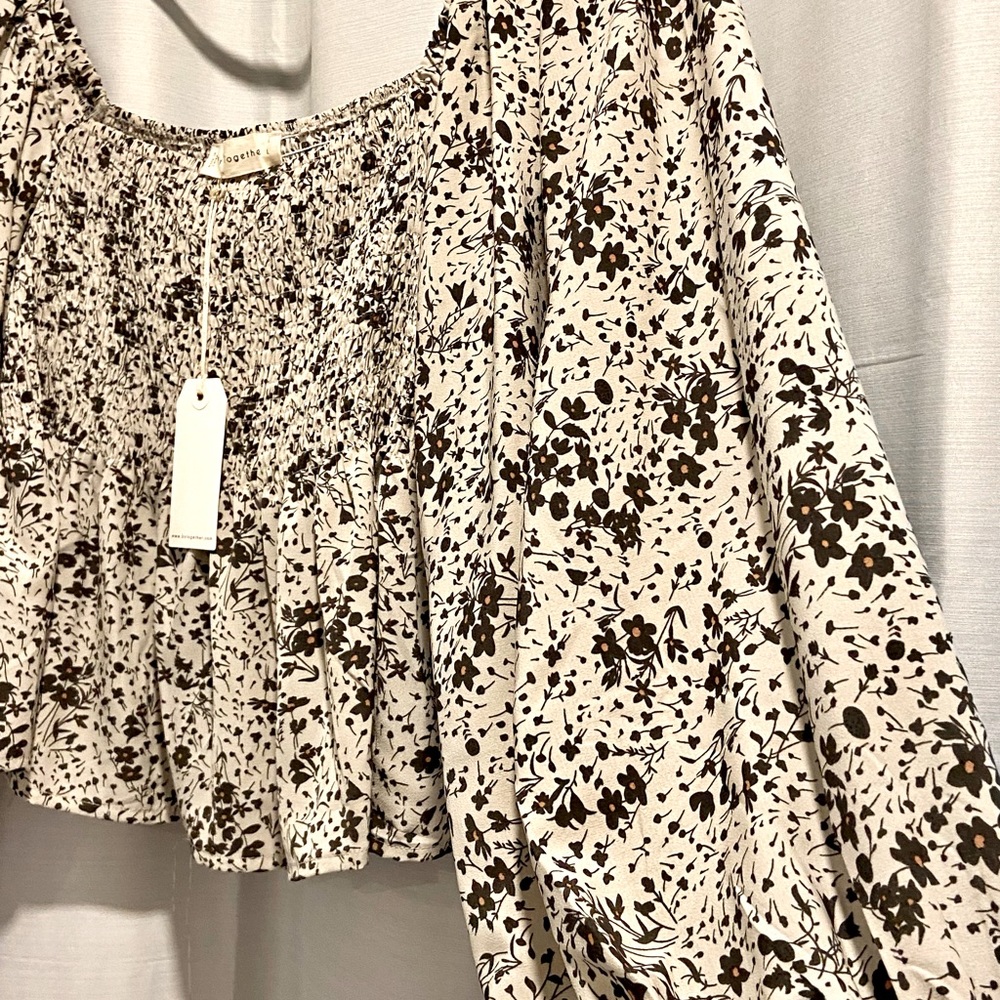 Floral crop top - Picture 2 of 6